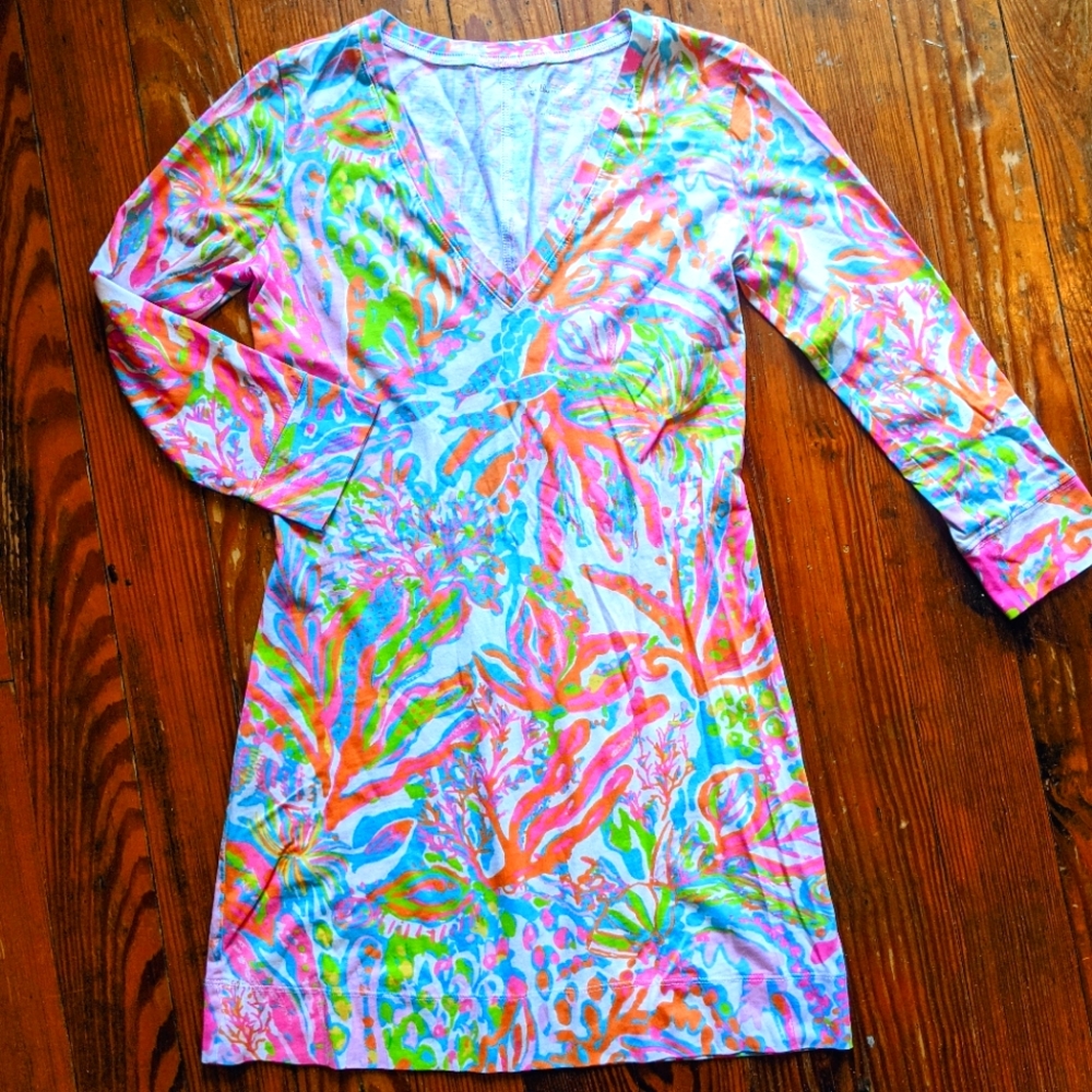 Lilly Pulitzer Christie Dress, Small, Scuba to Cuba
